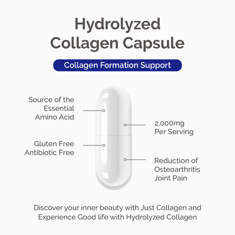 Hydrolyzed Bovine Collagen 200 Capsules